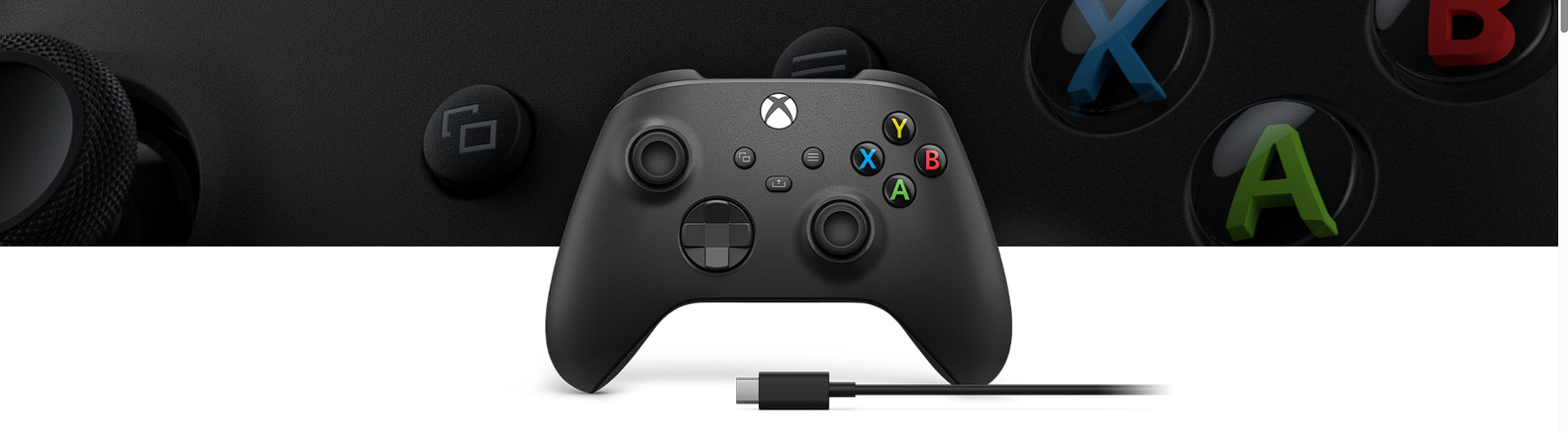 Control Xbox Series Negro + Cable USB-C