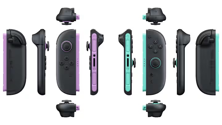 Control Joycon Nintendo Switch 2 Morado Turquesa
