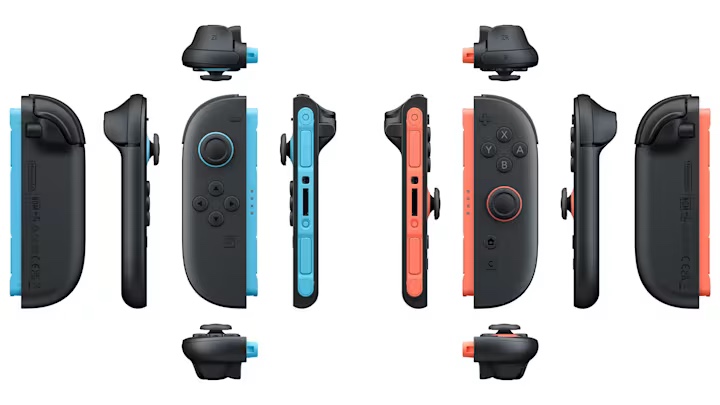 Control Joycon Nintendo Switch 2 Azul Rojo3
