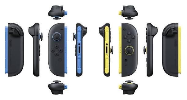 Control Joycon Nintendo Switch 2 amarillo y azul